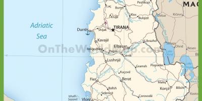 Albania roads map