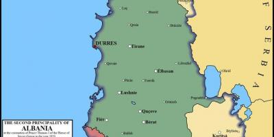 Map of durres Albania