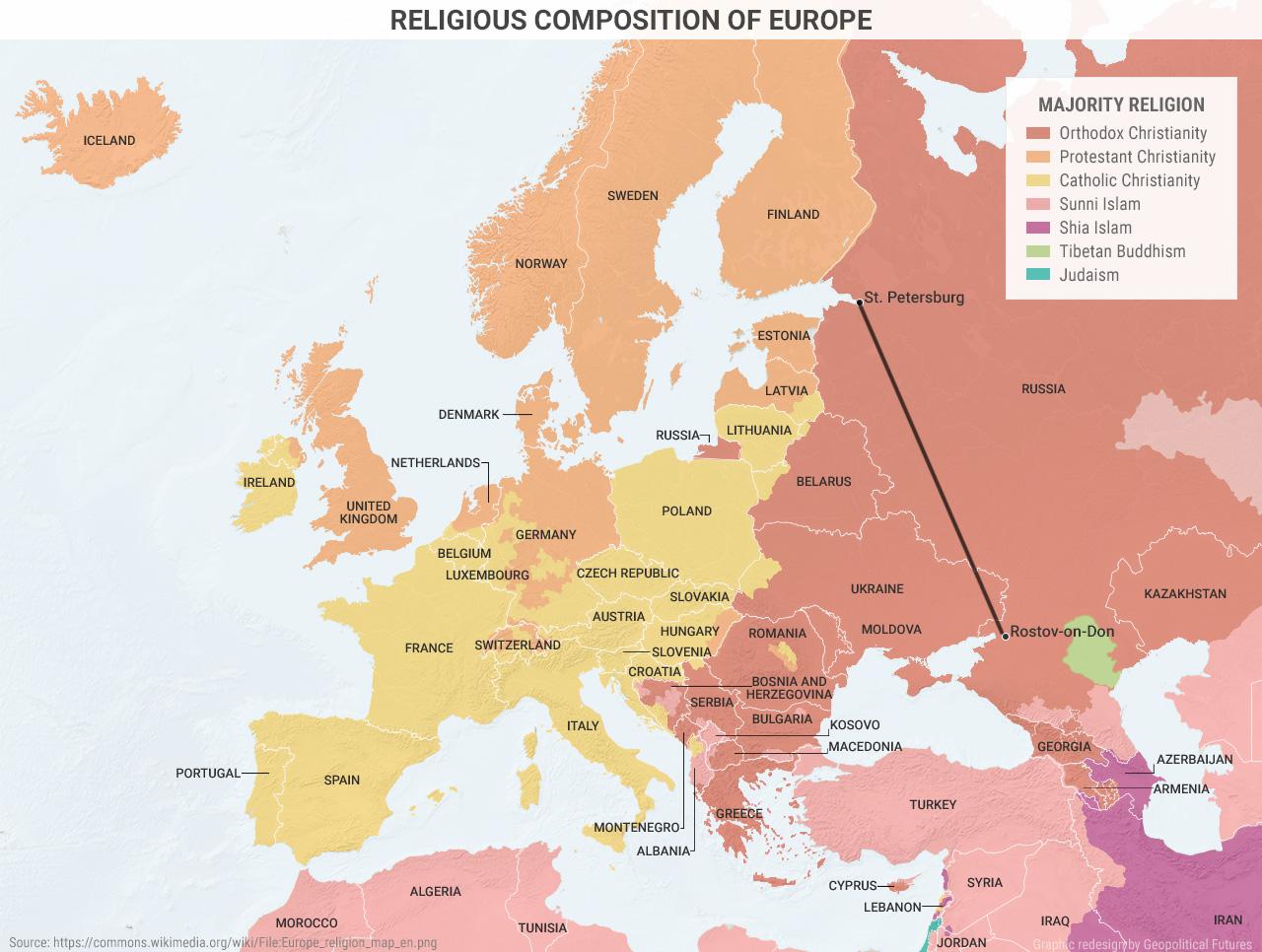 Albania religion map Map of Albania religion (Southern Europe Europe)