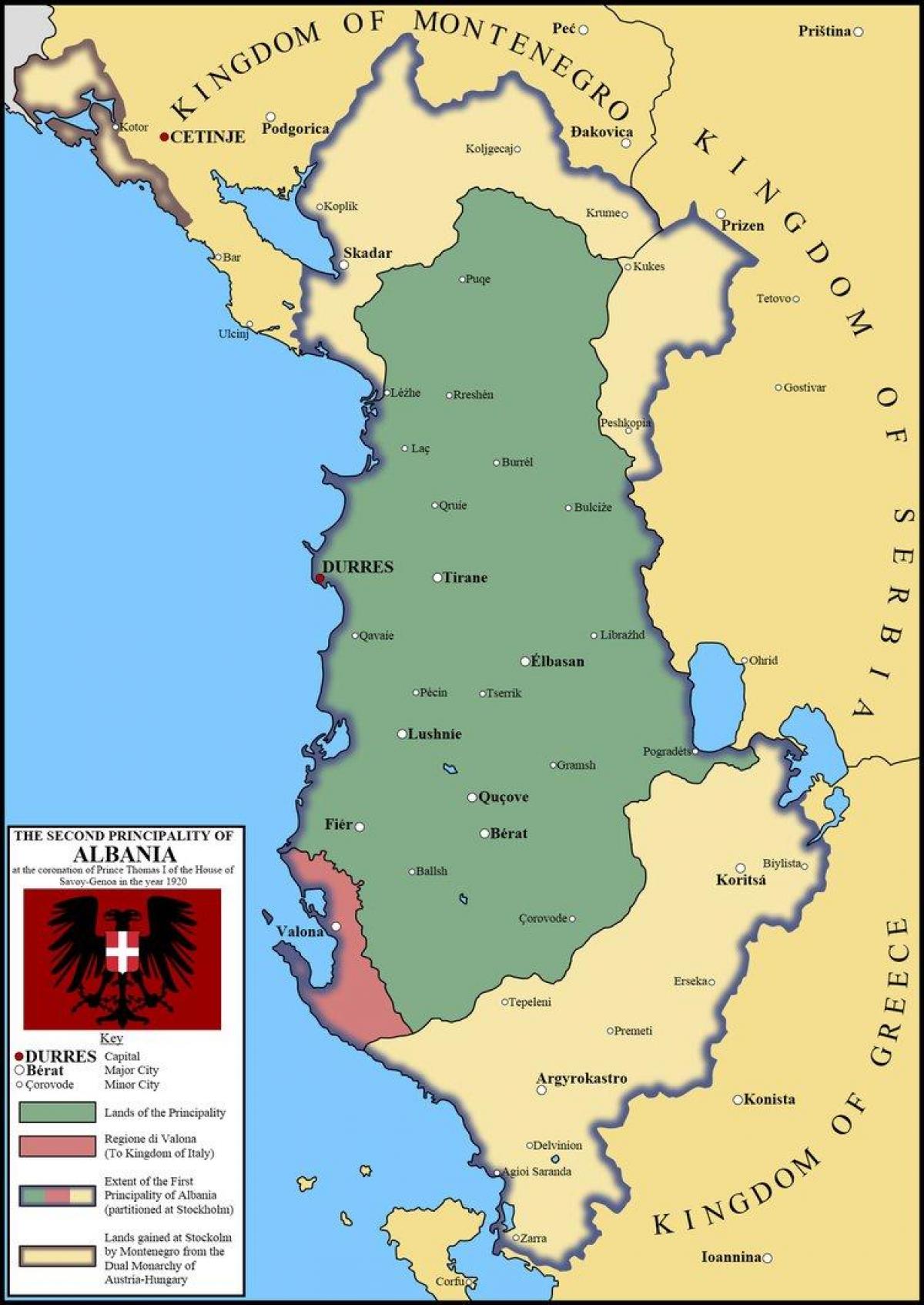 map of durres Albania