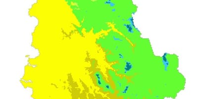 Map of Albania climate